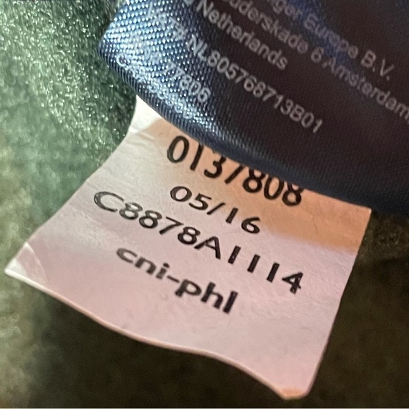 Tommy Hilfiger XL green and blue 1/4 snap sweater New NWT - Picture 8 of 11